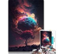 Puzzles 1000 pièces pour Adultes Adolescents Espace Fantasy Paysage 1000 pièces pour Adultes est idéal comme Cadeau pour Toute la Famille Convient pour Et 14 38x26cm