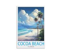 Puzzles 1000 pièces pour Adultes, Affiches Cocoa Beach, Floride, pour Un Jeu de Puzzle Stimulant et Un Jeu en Famille 38 x 26 cm