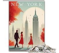 Puzzles 1000 pièces pour Adultes, Affiches du Monde, 50x75cm, Casse-tête Stimulant pour Adolescents, soirée de Jeux en Famille