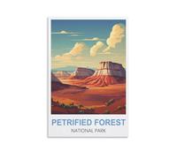 Puzzles 1000 pièces pour Adultes, Affiches du Parc National de la forêt pétrifiée, Ensembles de Puzzles pour Un Jeu de Puzzle Stimulant et Un Jeu en Famille 52 x 38 cm