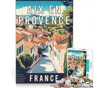 Puzzles 1000 pièces pour Adultes Aix-en-Provence in France | Difficile et exigeant Chaque pièce est unique Renforce l'amour entre les couples. 75x50cm