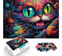 Puzzles 1000 pièces pour Adultes Alice Cat Jouet éducatif intellectuel décompressant 26x38cm est idéal comme Cadeau pour Toute la Famille