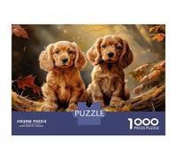 Puzzles 1000 Pièces pour Adultes American Cocker Spaniel Puzzle pour Adultes, Jouet, Décoration Murale, Décoration Intérieure, Défi À Réaliser 52x38cm/1000pcs