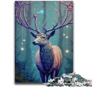 Puzzles 1000 pièces pour Adultes, Animaux, Cerfs, défi d'intelligence cérébrale, Jouets addictifs, Cadeau d'anniversaire, décoration Murale 26x38cm