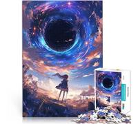 Puzzles 1000 pièces pour Adultes Anime Black Hole World Jouets de Jeu pour Cadeau Familial De Superbes Cadeaux et Jouets 75x50cm