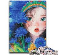 Puzzles 1000 pièces pour Adultes Anime Girl Aidez Le Cerveau à exercer des Jouets addictifs pour cultiver la Patience Une œuvre d'art 26x38cm