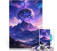 Puzzles 1000 pièces pour Adultes Anime Mountain Cosmos Jouet éducatif intellectuel décompressant Idées Cadeaux 38x26cm
