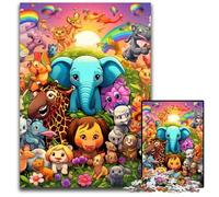 Puzzles 1000 pièces pour Adultes Art Animal World Puzzles impossibles pour Adultes Décoration d'intérieur DIY Cadeau, Jeu de réflexion 26x38cm / 10,23x14,96 Pouces