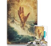 Puzzles 1000 pièces pour Adultes, Art de Jésus, Jeux Amusants, Chaque pièce est Unique - Jeu Familial Stimulant et Amusant (Taille 38x26cm)