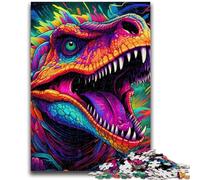 Puzzles 1000 pièces pour Adultes, Art des Dinosaures, 1000 pièces pour Adolescents, Jeu de Quiz, décoration Murale, Cadeaux d'anniversaire et de Noël Uniques (26x38cm)