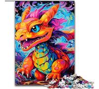 Puzzles 1000 pièces pour Adultes Art Dragon Baby Puzzles pour Adultes Taille 50x75cm Casse-tête Stimulant pour Les Adolescents, soirée de Jeux en Famille Amusante