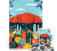 Puzzles 1000 pièces pour Adultes Art d'Uluru en Australie Jouets Jeux éducatifs Soulagement du Stress Jeu de défi Unique 75x50cm