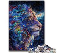 Puzzles 1000 pièces pour Adultes Art Lions Jeu éducatif Familial Idéal comme Cadeau pour Toute la Famille 14+ 50x75cm