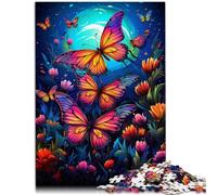 Puzzles 1000 pièces pour Adultes Art Papillon Dessin animé Puzzle 26x38cm Anti-Stress défi Difficile pour Adolescent 14 Ans et Plus