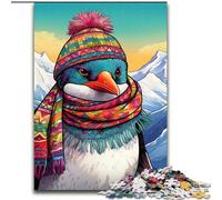 Puzzles 1000 pièces pour Adultes Art Penguin, Taille 50x75cm. Un Casse-tête Stimulant - Jouet Relaxant pour Adolescents.