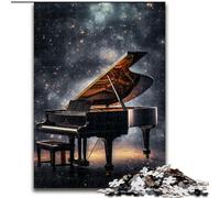 Puzzles 1000 pièces pour Adultes Art Star Piano Jigsaw Un Art de Bricolage Stimulant pour Les passionnés, Cadeau Parfait pour la détente (Taille : 50x75cm)