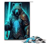 Puzzles 1000 pièces pour Adultes Astral Bear Warriors Puzzles Cadeaux d'anniversaire Cadeaux pour Adolescents de 14 Ans et Plus 75x50cm