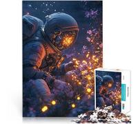 Puzzles 1000 pièces pour Adultes Astronaute dans Un Champ de lumières Défi Difficile Car C'est Un pour Toute la Famille 52x38cm