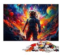 Puzzles 1000 pièces pour Adultes Astronautes Entrez dans l'univers coloré Puzzles Cadeaux Cadeaux d'anniversaire Cadeaux pour Adolescents de 14 Ans et Plus 1000 pièces (75 x 50 cm)