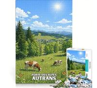 Puzzles 1000 pièces pour Adultes Autrans Pearl of Isère Poster | 75x50cm Modèle à assembler pour toute la famille Des cadeaux uniques pour les anniversaires et Noël.