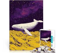 Puzzles 1000 pièces pour Adultes Baleine dans l'espace Défi Difficile pour soulager Le Stress Une œuvre d'art 38x26cm