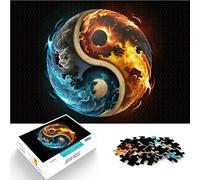 Puzzles 1000 pièces pour Adultes Beau Concept Yinyang Compétition de Vitesse Manuelle est idéal comme Cadeau pour Toute la Famille 75x50cm