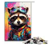 Puzzles 1000 pièces pour Adultes Bébé Robot Raton Laveur par SplattersLots de Puzzles épais et colorés Cadeaux Cadeaux d'anniversaire Cadeaux pour Adolescents de 14 Ans et Plus 75x50cm