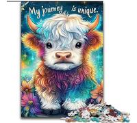 Puzzles 1000 pièces pour Adultes Bébé Yak, Jeux éducatifs et décoration d'intérieur, idéal comme Cadeau pour Toute la Famille (Taille 26x38cm)