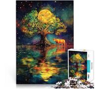 Puzzles 1000 pièces pour Adultes Bel Arbre Fait de Papier，Convient aux 14 Ans et Plus Jeu Stimulant et Jeu Familial Super Cadeau。Taille：38x52cm/14.9x20.4pouce