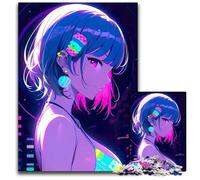 Puzzles 1000 pièces pour Adultes Belle Femme Anime Puzzles Difficiles pour Adultes Parfait pour Les Adolescents Lien Familial Cassetête et décoration d'intérieur DIY Cadeau 1000 pièces (75x50cm)