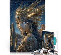 Puzzles 1000 pièces pour Adultes Belle Princesse Indienne Jouets de Jeu pour Cadeau Familial Une œuvre d'art 38x26cm