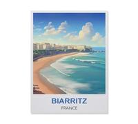 Puzzles 1000 Pièces pour Adultes,Biarritz France,Puzzle 1000 Pièces pour Adultes Jeu Jouets Cadeau Puzzle 1000 Pièces pour Cadeau Éducatif Adulte(50x70cm)-ES68