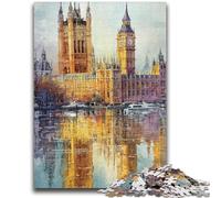 Puzzles 1000 pièces pour Adultes Big Ben, Londres pour Les 14 Ans et Plus Cadeaux intéressants pour la réduction du Stress pour Les Amis et la Famille 26x38cm