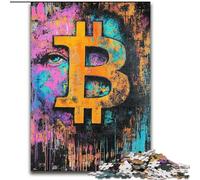 Puzzles 1000 pièces pour Adultes Bitcoin, Jouets éducatifs, idéal comme Cadeau pour Toute la Famille, à partir de 14 Ans (Taille 26x38cm)