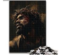 Puzzles 1000 pièces pour Adultes Black Jesus, Jeu interactif Familial, décoration d'intérieur DIY, défi cérébral, Cadeau 50x75cm