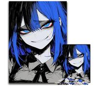 Puzzles 1000 pièces pour Adultes Blue Eye Glow Puzzles en Bois pour Adultes pour la Famille et Les Amis Convient aux Enfants de 14 Ans 1000 pièces (38 x 26 cm)