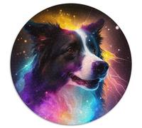 Puzzles 1000 pièces pour Adultes Border Collie, Puzzles stimulants pour Adolescents et divertissements en Famille - Jeu de réflexion à Faire soi-même (67,5 x 67,5 cm)