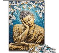 Puzzles 1000 pièces pour Adultes, Bouddha endormi, à partir de 14 Ans, décoration d'intérieur, à Offrir en Cadeau à Toute la Famille (Taille 26x38cm)