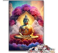 Puzzles 1000 pièces pour Adultes Bouddha Puzzles en Carton, Cadeau de Noël, idéal pour Bureau, Chambre, Salon Décoration 1000 pièces(26x38cm)