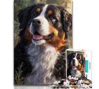 Puzzles 1000 pièces pour Adultes Bouvier Bernois pour Adolescents Jouets addictifs pour la décoration de la Maison 26x38cm