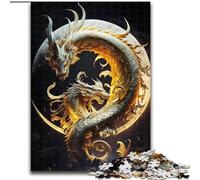 Puzzles 1000 pièces pour Adultes Brave Dragon Puzzles 1000 pièces pour Adultes Divertissement Relaxant, Cadeau de Noël Parfait et décoration intérieure (Taille 26x38cm)