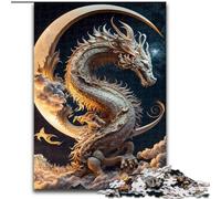 Puzzles 1000 pièces pour Adultes Brave Dragon Puzzles Difficiles pour Adultes Taille 50x75cm Soirée de Jeux en Famille Amusante, œuvres d'art décoratives à Faire soi-même