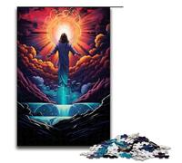 Puzzles 1000 pièces pour Adultes Brésil Jésus Sauveur Puzzles Cadeaux Cadeaux d'anniversaire Cadeaux pour Adolescents de 14 Ans et Plus 75x50cm
