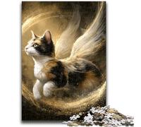 Puzzles 1000 pièces pour Adultes, Cadeaux Ange Chat, 1000 pièces pour Adolescents, Cadeaux Secret Santa pour Les 14 Ans et Plus (75x50cm)