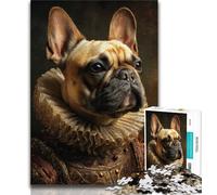 Puzzles 1000 pièces pour Adultes, Cadeaux Animaux Bouledogue, Aide Le Cerveau à exercer, Jouets addictifs pour cultiver la Patience, Cadeau pour Anniversaires 50x75cm