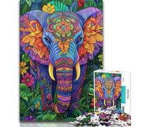 Puzzles 1000 pièces pour Adultes, Cadeaux, Animaux fantastiques, éléphants, Adolescents, Jeux éducatifs, Jouets à Faire soi-même, Superbes Cadeaux et Jouets (Taille 75x50cm)