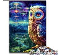 Puzzles 1000 pièces pour Adultes, Cadeaux, Animaux fantastiques, Hibou, activité familiale, décoration d'intérieur Unique et Cadeaux pour Les 14 Ans et Plus (Taille 50x75cm)