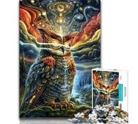 Puzzles 1000 pièces pour Adultes, Cadeaux, Animaux fantastiques, Hibou, Anti-Stress, défi Difficile, Chaque pièce est Unique - Jeu Familial Stimulant et Amusant 38x26cm