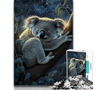 Puzzles 1000 pièces pour Adultes, Cadeaux, Animaux, Koala, Puzzle 1000 pièces, Anti-Stress, défi Difficile, adapté à la décoration de Bureau (Taille 38x26cm)