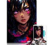 Puzzles 1000 pièces pour Adultes, Cadeaux, Anime Demon Girl, Jouets éducatifs, Jeux familiaux, Anniversaires et Cadeaux Uniques (Taille 38x26cm)